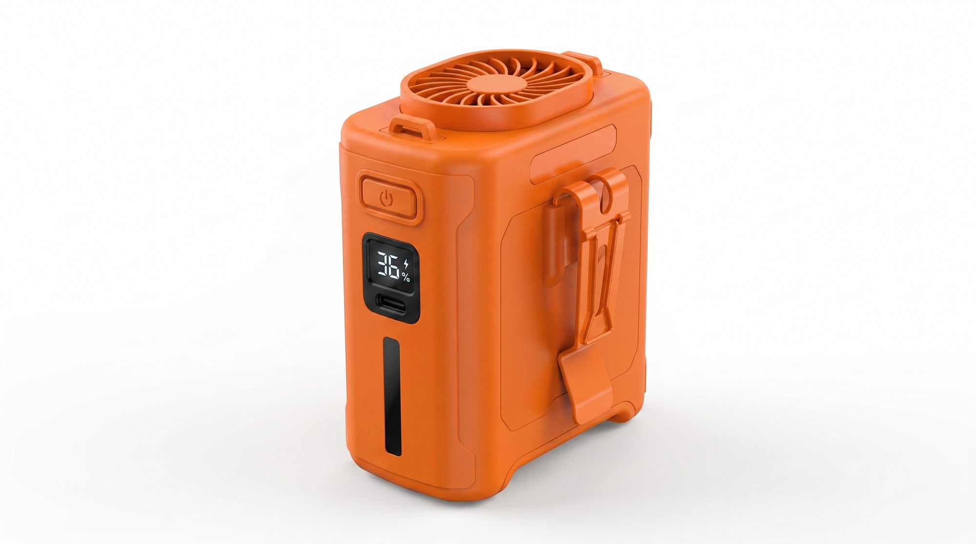 BreezeCore™ 10000mAh Portable Waist Fan – 5-Speed Personal Cooling Fan with Power Bank & LED Light
