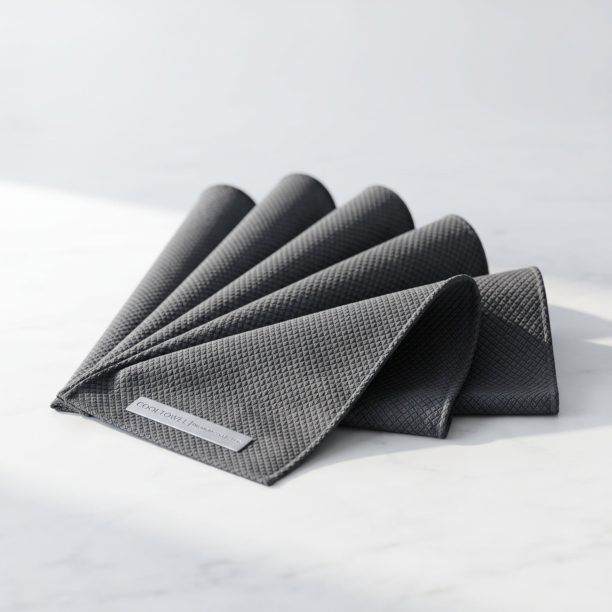 CoolWave™ 4-Pack Instant Cooling Towels – Ultra-Soft, Quick-Dry Towels for Sports, Gym, Travel & Summer Adventures