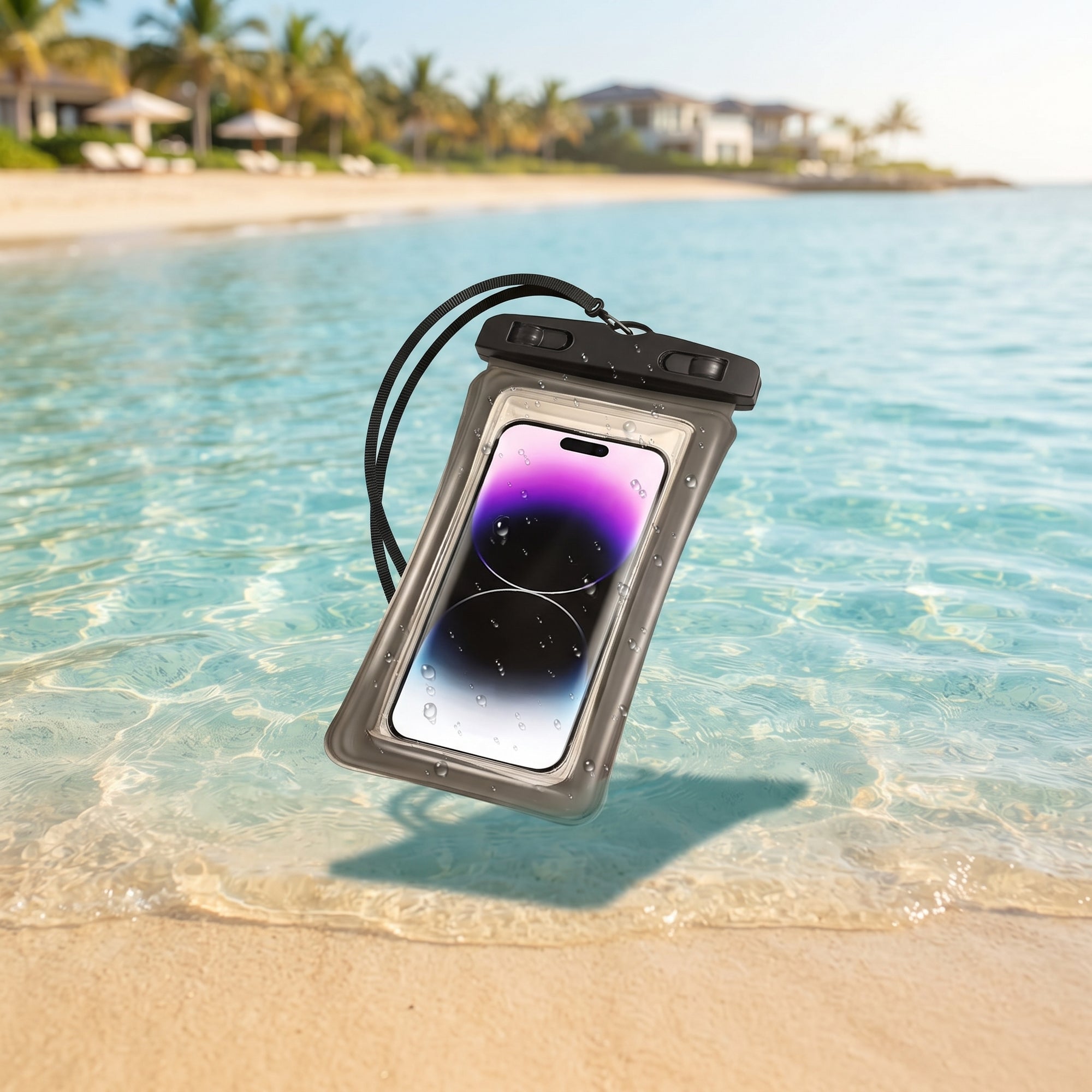 AquaShield™ Floating Waterproof Phone Pouch – Universal IPX8 Waterproof Case for Swimming, Beach, Diving & Travel