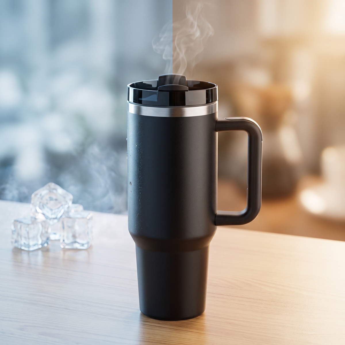 ThermoGrip™ | كوب حراري بغطاء محكم ومقبض